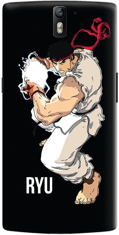 Stylizedd OnePlus One Slim Snap Case Cover Matte Finish - Street Fighter - Ryu Black