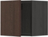 METOD Wall cabinet - black/Sinarp brown 40x40 cm