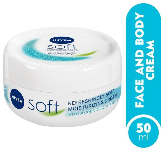 NIVEA Soft Refreshing & Moisturizing Cream, Jar 50ml