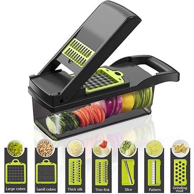 11 In 1 Vegetable Slicer, Mandoline Slicer And Grater , For Potato And Onion, With Bowl