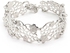 Tanos - Semi bangle - Silver Plated Bracelet