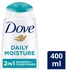 Dove 2in1 Shampoo And Conditioner Daily Hair Moisture For Dry Hair 400ml