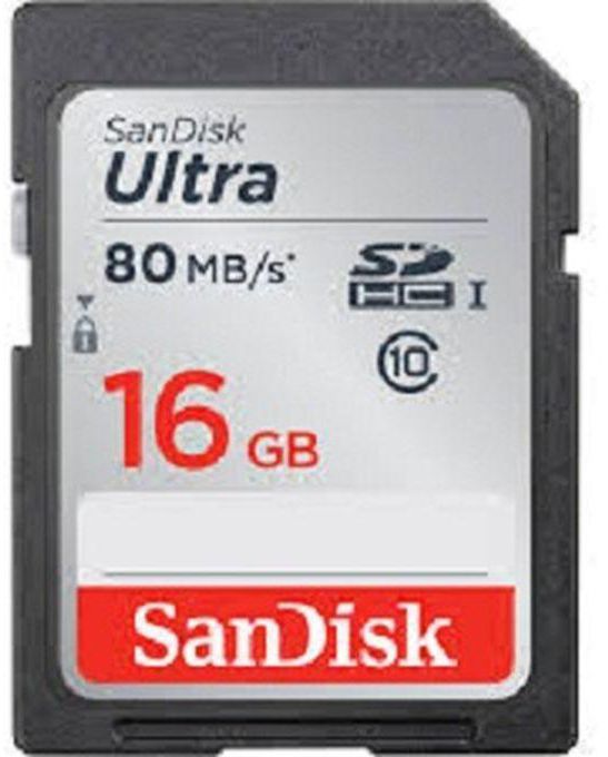 SanDisk 16GB Ultra SDHC Memory Card For Camera