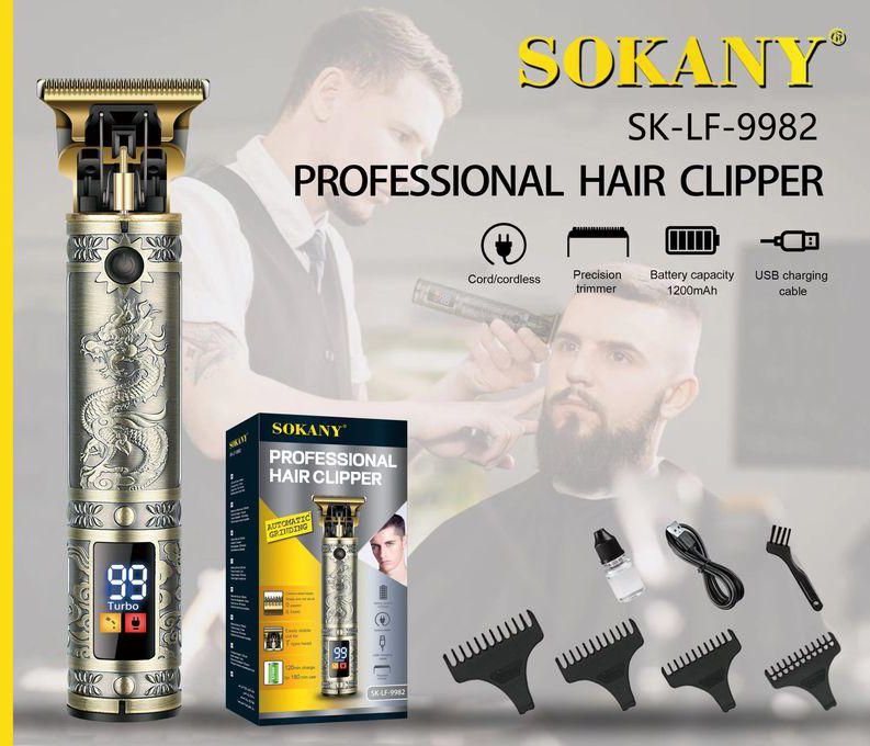 Sokany Professional Rechargeable Hair Trimmer Led Display