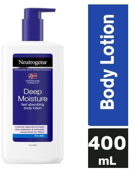 Blue Neutrogena Deep Moisture Fast Absorbing Body Lotion- 400ml