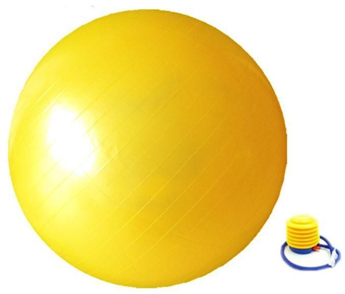 YELLOW EXERCISE GYM YOGA SWISS 65CM BALL FITNESS AB ABDOMINAL SPORT WEIGHT LOSS