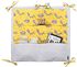 Crib Organizer, Yellow Fox Baby Nursery Cot Bed Organizer with 9 Pocket Hanging Diapers Essentials Clothes Toys Multi-Function Storage Bag Best Shower Gift