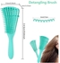 Sausiry Detangling Brush for Curly Hair,Detangling Brush for Natural Hair-Detangler,for 3a to 4c Kinky Wavy, Curly, Coily Hair,for Wet/Dry/Long Thick Curly Hair (green)