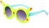 1 قطعة للأطفال الكرتون بيكاتشو ملون شفاف الإطار الموضة شمس نظارات شمسية