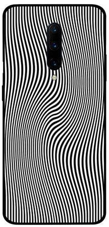 Protective Case Cover For Oneplus 7 Pro Black & White Lines