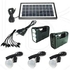 GDLITE/ kamisafe 8017 A Solar Lighting System Kit with 3 LED Lights, Solar Panel, Power cable