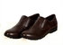 Genuine Leather Slip On Shoes - Brown