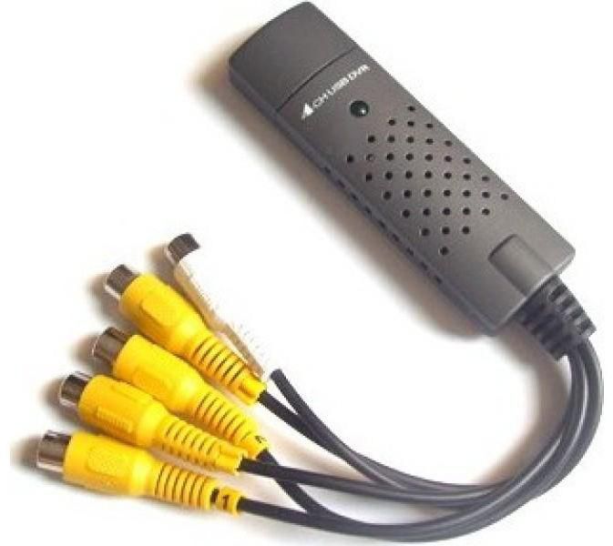 EASY CAP USB 2.0 DVR SURVEILANCE SYSTEM 4 X CHANNEL CAPTURE CARD ( connect 4 cameras)