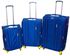 A M Fashion 3 in 1 Wilson Travel Suitcase - Navy Blue