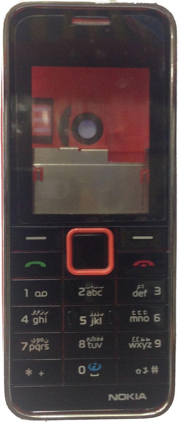 Nokia 3500 C body housing BLACK/RED
