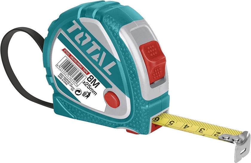 Get Total TMT126081 Steel Measuring Tape, 800 X 2.5 Cm - Multicolor with best offers | Raneen.com