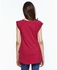 Ravin Decorated Buttoned T-Shirt - Burgundy