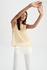 Defacto Woman Casual Regular Fit Woven Sleeveless Blouse - Yellow