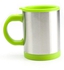 Self Stirring Mug Green/Silver 400ml