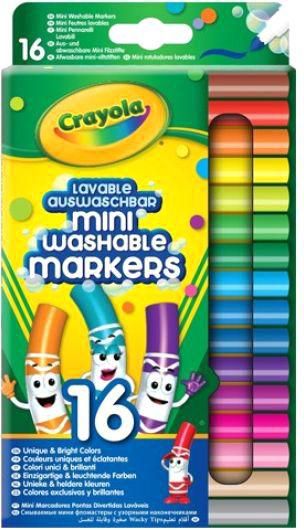 Crayola CY585055 16 Mini Washable Markers
