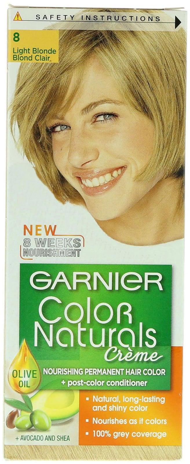 Garnier color naturals creme hair color 8 Light blonde