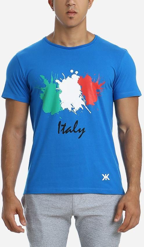 Kinetic Apparel Italy Round Neck - T-Shirt - Blue