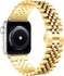 Metal Mesh Watch Strap Compatible with Apple Watch, Stainless Steel Metal Watch Band for Apple Watch Men Women ( 38/40 /41) + x (Gold)