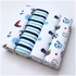 CLEARANCE OFFER 4Pcs Cute Printed Pure Cotton Baby Boy Shawl Super-soft Flannel Receiving Newborn Baby Blanket