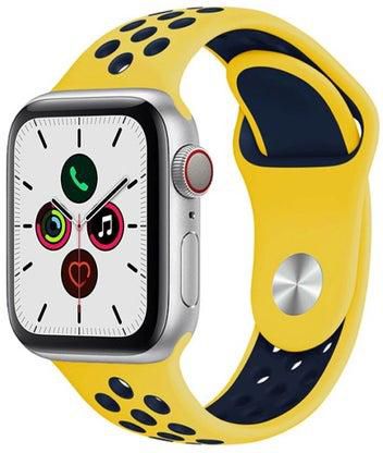 Replacement Band For Apple Watch Series 5/4/3/2/1 40/38mm Yellow/Blue