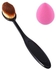 Generic Oval Toothbrush Shape Cosmetic Brush Foundation Cream Makeup Brush Powder Puff Set