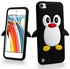 Penguin Apple iPod Touch 5 5th Silicone Case Cover Included Calans Screen Protector -(Black)