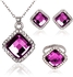 18K White Gold Plated Crystal Jewelry Set [MM604]