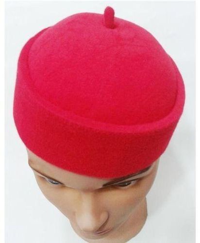 Traditional Cap For Kids - Red( Ages 2 To 17)