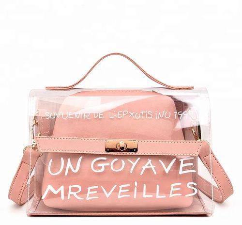 Generic Pink Transparent Handbag