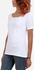 The Sahara Collection Solid Short Sleeves Top - White