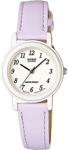 Casio Women's White Dial Leather Band Watch - LQ-139L-6B