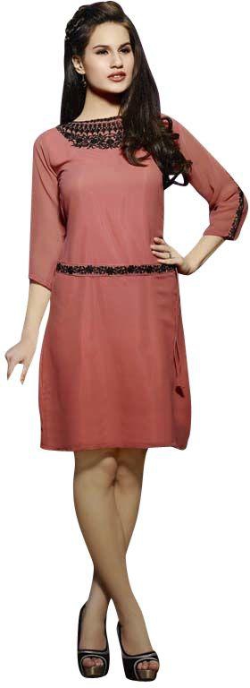 zehra lifestyle Night Out & Cocktail Dress For Women Size XL , Peach