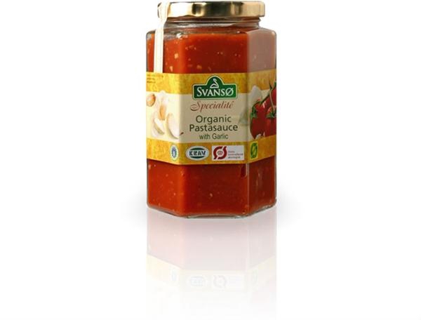 Svanso Organic Pasta Sauce with Garlic - 460 g
