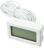 جهاز قياس الرطوبة والحرارة الرقمي أبيض 48x28.5x15.2ملليمتر