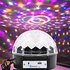 كرة كريستال سحرية LED يو اس/بلوتوث، ضوء المسرح مع مشغل MP3 - اسود