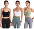 Sports Bra, KASTWAVE Cross Back Sport Bras, Yoga Sports Bra for Women Cross Back Crop Tank Tops Wirefree Workout Cami, Padded Strappy Criss Cross Cropped Bras for Yoga Workout Fitness Low Impact