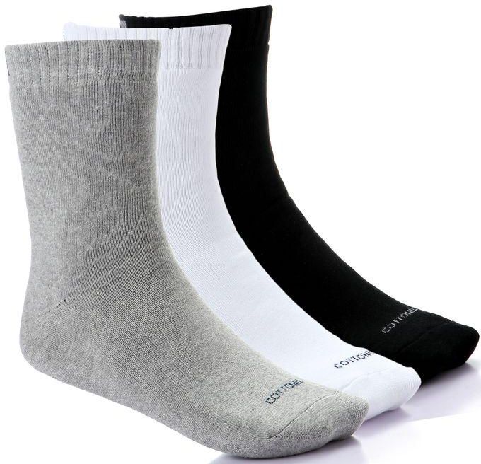 Cottonil Bundle Of Three Half Towel Socks
