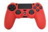 Rubber Silicone Case Cover Red For Sony Playstation 4 PS4 wireless or wired Controllers