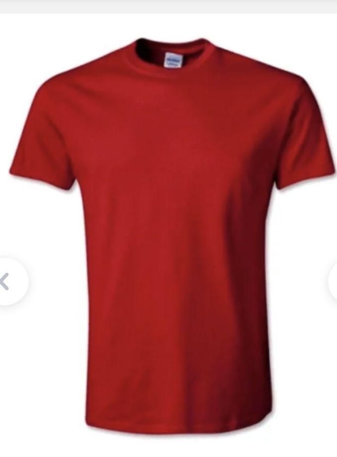 High Quality Plain Red Round Neck T - Shirt