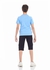 Ktk Light Blue T-Shirt Short Sleeve With Print For Boys