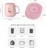 Coffee Mug Warmer With Ceramic Cup - Pink