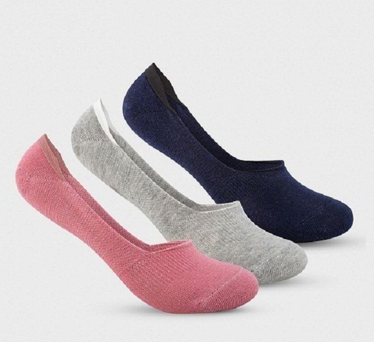 Stitch Pack Of 3 Women Invisible Socks.