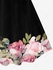 Plus Size Vintage Floral A Line Dress - 5x | Us 30-32