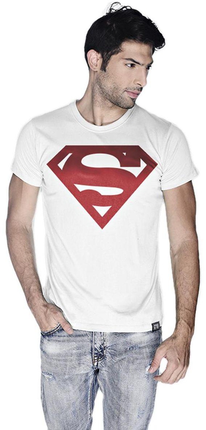 Creo Superman Red T-Shirt For Men - L, White