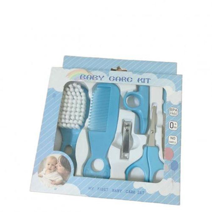 Baby Manicure Set Scissors Nail &Hair Brush&Clippers-Blue